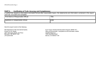 Form SFN52738 Title V Annual Compliance Certification Report - North Dakota, Page 4