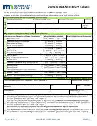 Death Record Amendment Request - Minnesota, Page 4