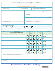 Transcript Order Form - Montana