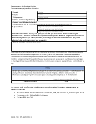 Formulario 01.01.150 Formulario De Quejas De Discriminacion - Virginia (Spanish), Page 2