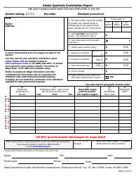 Document preview: Form TQ01C Alaska Quarterly Contribution Report - Alaska, 2024