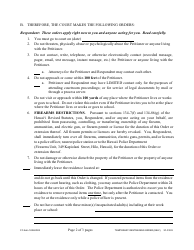 Form 3F-P-303 Temporary Restraining Order - Hawaii, Page 2