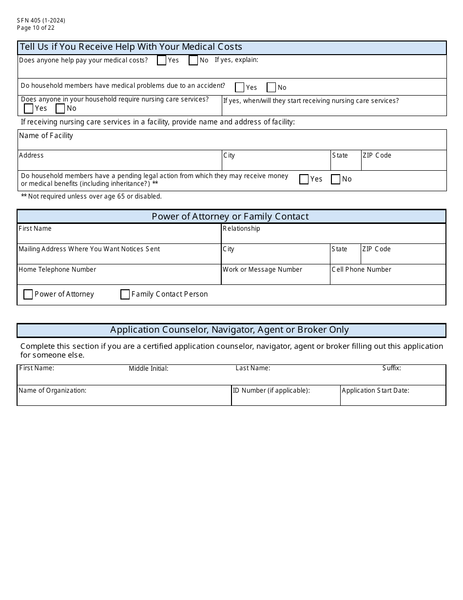 Form SFN405 Application for Assistance - North Dakota, Page 12