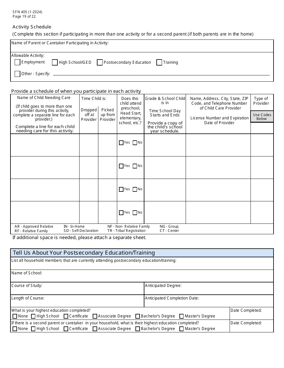 Form SFN405 Application for Assistance - North Dakota, Page 21