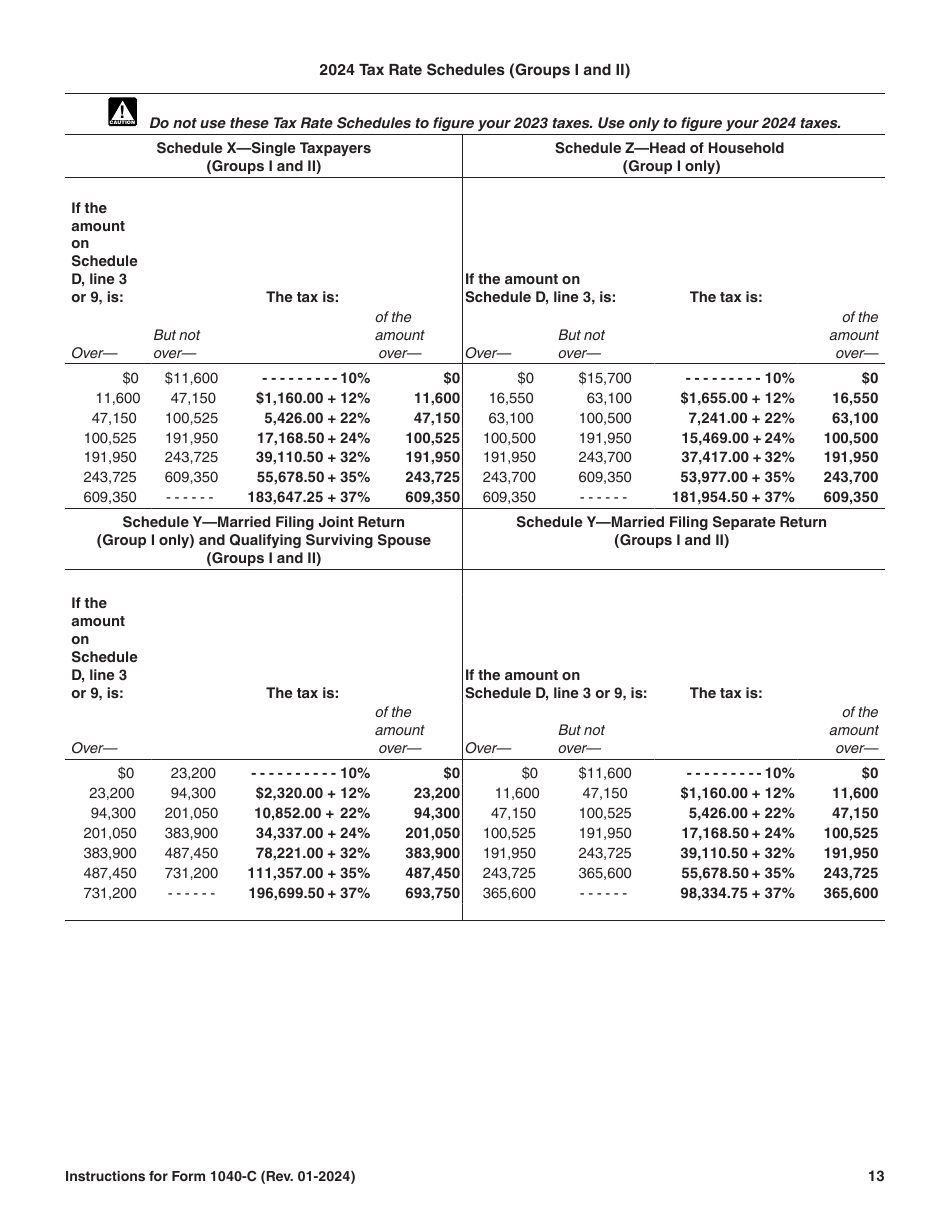 Instructions for IRS Form 1040-C U.S. Departing Alien Income Tax Return, Page 13