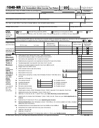 IRS Form 1040-NR U.S. Nonresident Alien Income Tax Return