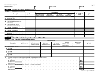 IRS Form 1065 Schedule K-3 Partner&#039;s Share of Income, Deductions, Credits, Etc. - International, Page 6