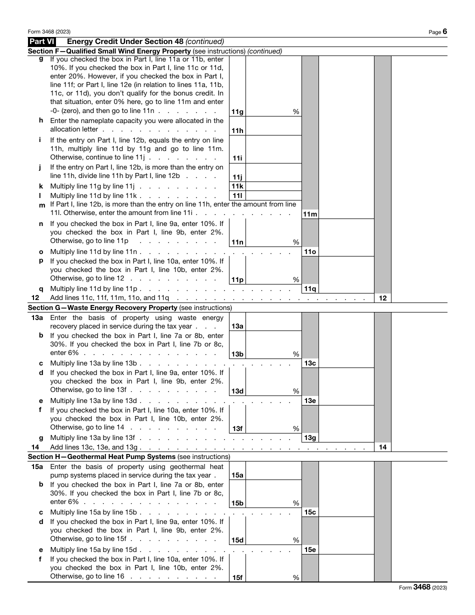 IRS Form 3468 Investment Credit, Page 6