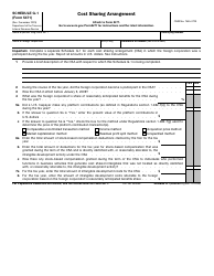 Document preview: IRS Form 5471 Schedule G-1 Cost Sharing Arrangement