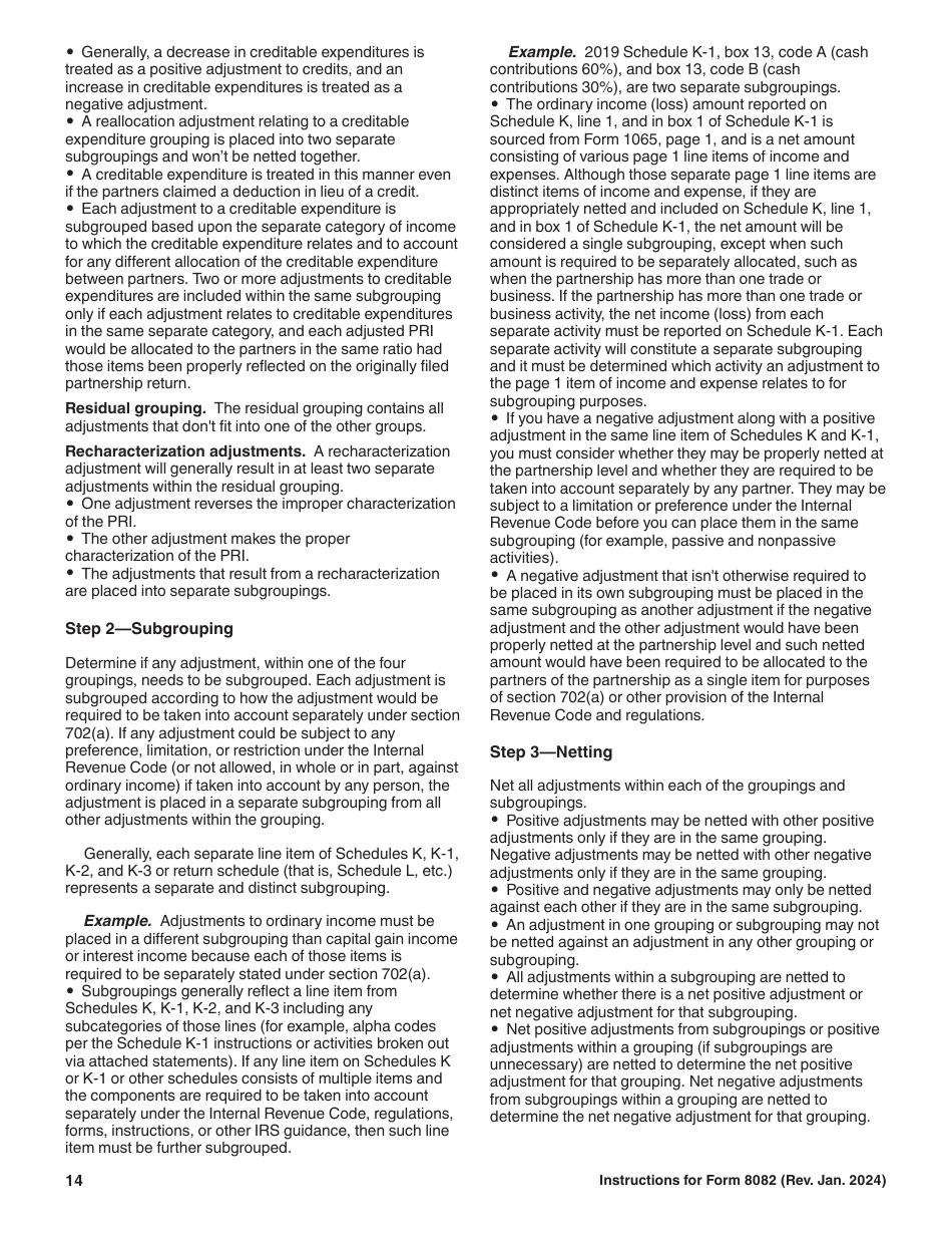 Download Instructions for IRS Form 8082 Notice of Inconsistent ...