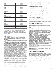 Instructions for IRS Form 8606 Nondeductible Iras, Page 7