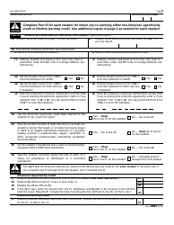 IRS Form 8863 Education Credits (American Opportunity and Lifetime Learning Credits), Page 2