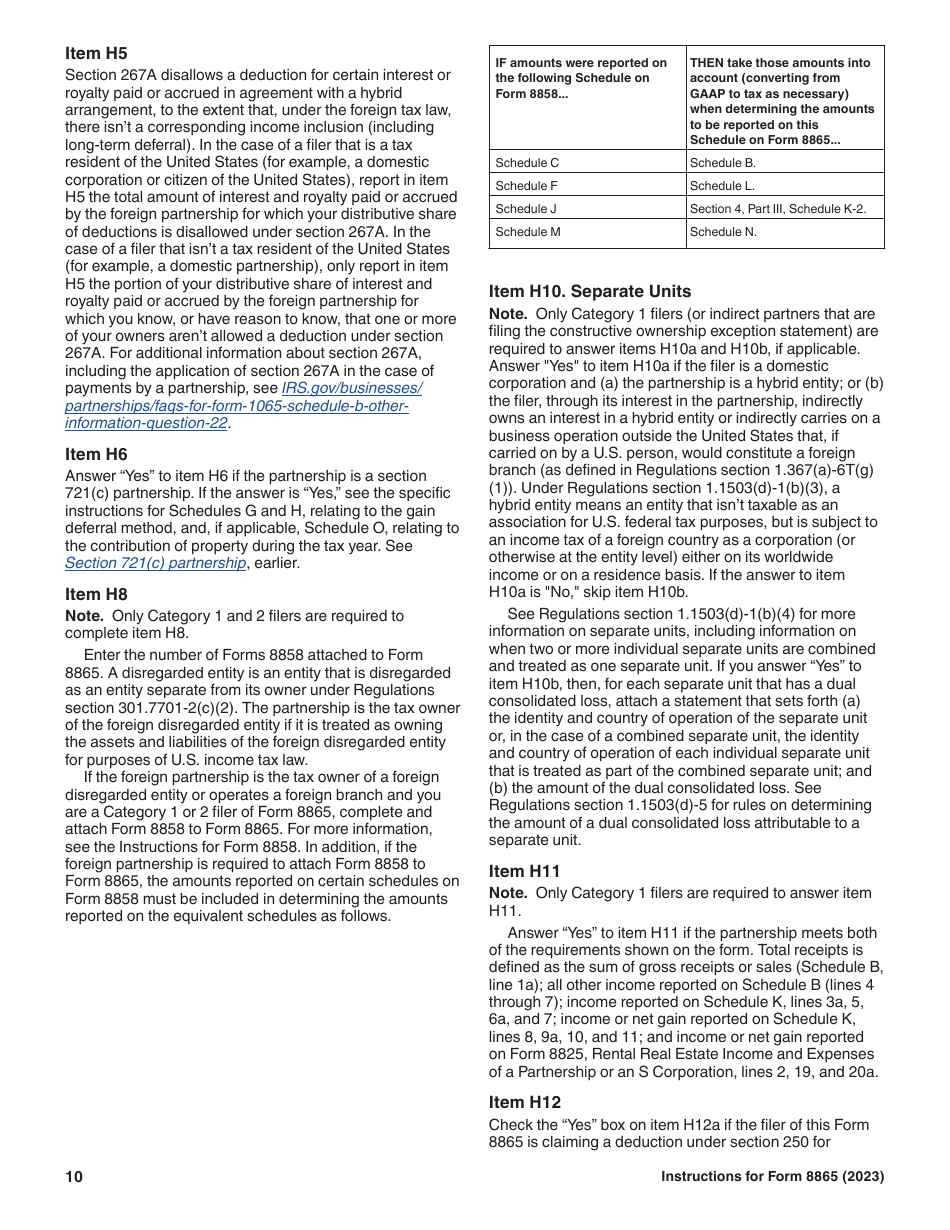 Instructions for IRS Form 8865 Return of U.S. Persons With Respect to Certain Foreign Partnerships, Page 10