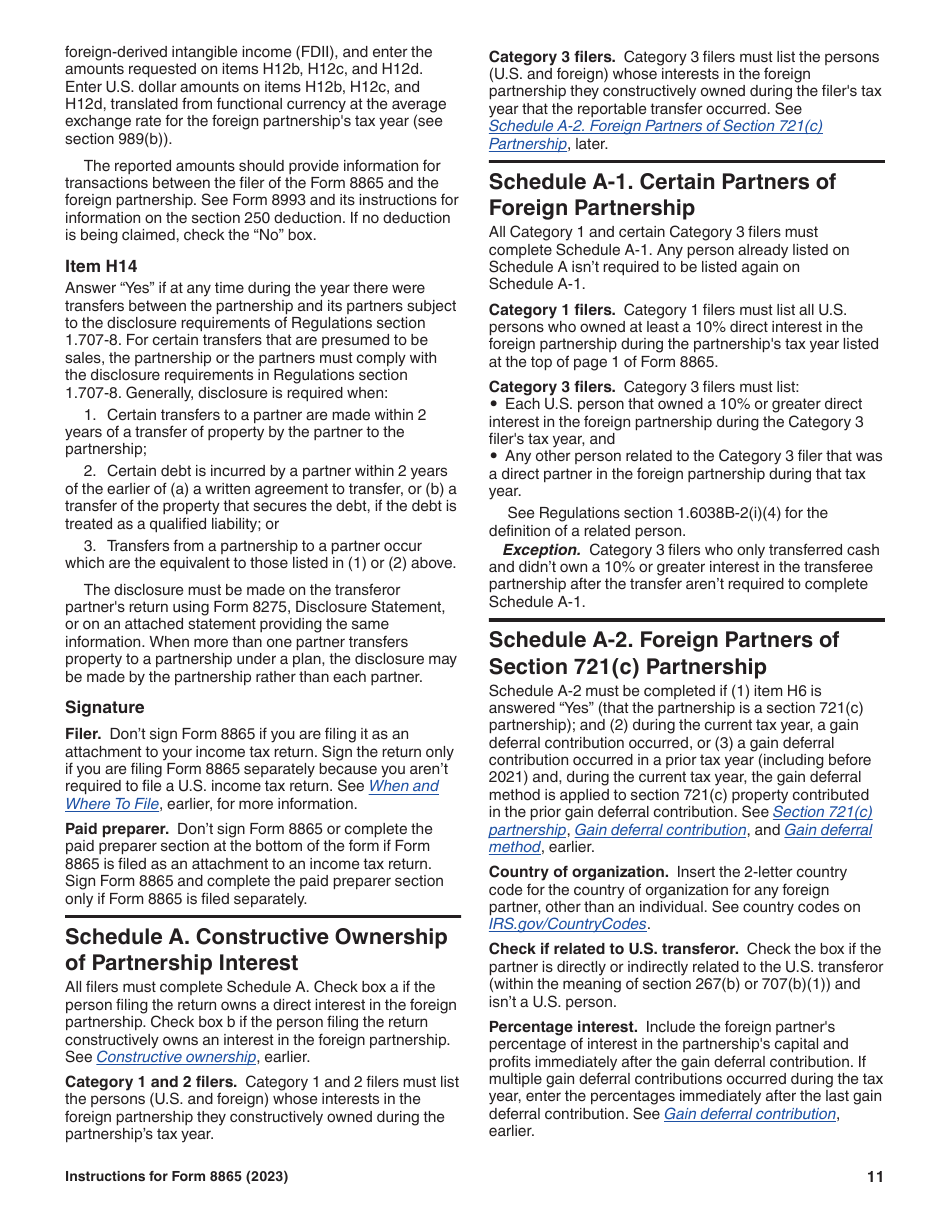 Instructions for IRS Form 8865 Return of U.S. Persons With Respect to Certain Foreign Partnerships, Page 11