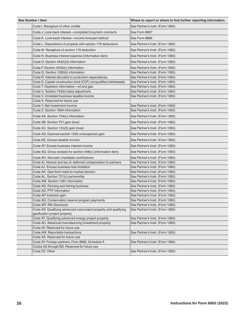 Instructions for IRS Form 8865 Return of U.S. Persons With Respect to Certain Foreign Partnerships, Page 26
