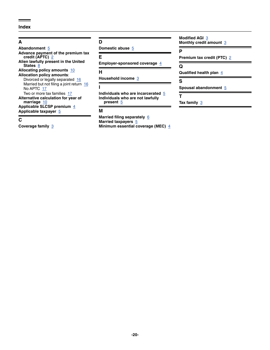 Download Instructions For Irs Form 8962 Premium Tax Credit Ptc Pdf 2023 Templateroller 0604