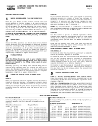 Maryland Form 502X (COM/RAD019) Amended Tax Return - Maryland, Page 6