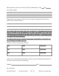 Event Licensing Application - Rhode Island, Page 3