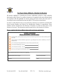 Event Licensing Application - Rhode Island, Page 4