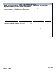 Form DS-5507 Affidavit of Physical Presence or Residence, Parentage, and Support, Page 4