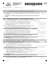 Maryland Form 500CRW (COM/RAD-007) Waiver Request for Electronic Filing of Form 500cr - Maryland, Page 2