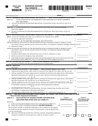 Maryland Form 500CRW (COM/RAD-007) Waiver Request for Electronic Filing of Form 500cr - Maryland, Page 4