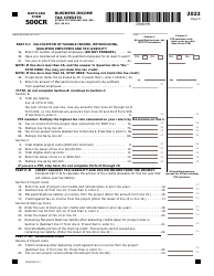 Maryland Form 500CRW (COM/RAD-007) Waiver Request for Electronic Filing of Form 500cr - Maryland, Page 6