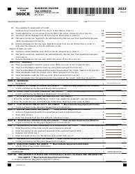 Maryland Form 500CRW (COM/RAD-007) Waiver Request for Electronic Filing of Form 500cr - Maryland, Page 7