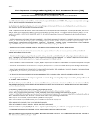 Formulario REG-UI-1 Reporte Para Determinar Responsabilidad Debajo Del Acto De Seguro De Desempleo - Illinois (Spanish), Page 4