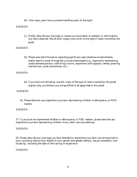 Family Court Panel Application - Washington, D.C., Page 8