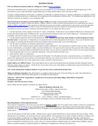 Foreign Corporation or Cooperative Certificate of Authority to Transact Business in Minnesota - Minnesota, Page 4