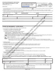 Formulario JD-CR-202S Peticion De Expurgacion &quot;cuenta Nueva&quot; Para Condenas Anteriores Al 1/1/2000 - Connecticut (Spanish)