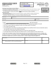 Document preview: Form JD-FM-303 Affidavit in Support of Motion Requesting an Initial Order of Alimony or Support - Connecticut