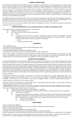 Form 2-16 Petition in Lieu of a Filing Fee for Candidates Nominated by Convention - Texas (English/Spanish), Page 2
