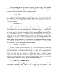 Ordeer Setting Case for Jury Trial and Pre-trial Conference and Matters to Be Completed Prior to Pre-trial Conference - Division B - Clay County, Florida, Page 4