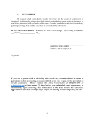 Ordeer Setting Case for Jury Trial and Pre-trial Conference and Matters to Be Completed Prior to Pre-trial Conference - Division B - Clay County, Florida, Page 6
