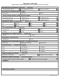 Form BPV-030R Application for Refrigeration Permit/Installation Inspection - Massachusetts, Page 2