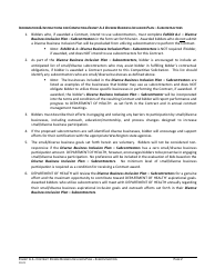 Exhibit A-1 Contract Diverse Business Inclusion Plan - Subcontractors - Washington, Page 2