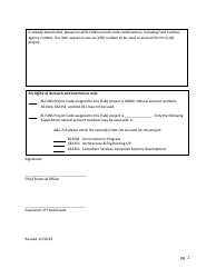 Construction/Project Code Request Form - Rhode Island, Page 2