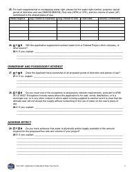 Form 600 Application for Beneficial Water Use Permit - Montana, Page 5