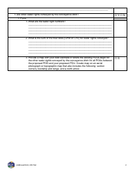 Form 600-TAA Additional Ditch Sheet - Montana, Page 2