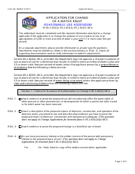 Form 606B Application for Change of a Water Right - Reasonable Use Addendum - Montana