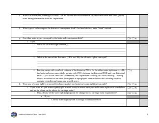 Form 606P Additional Historical Ditch - Montana, Page 2