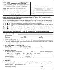 Document preview: Form 634 Replacement Well Notice - Montana