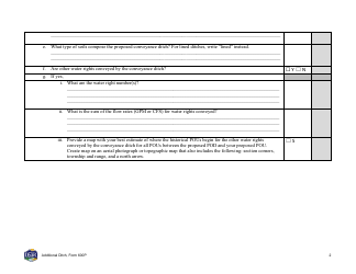 Form 600P Additional Ditch - Montana, Page 2