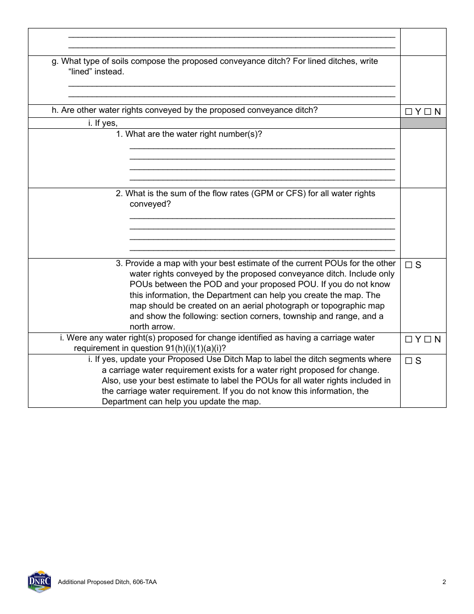 Additional Proposed Ditch - Montana, Page 2