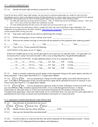 Form 606-ST Application to Change a Water Right - Additional Stock Tanks - Montana, Page 2