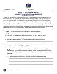 Form 606-IFA Application to Change a Water Right - Change to Instream Flow Addendum - Montana