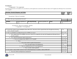 Form 600P Preapplication Meeting Form - Montana, Page 11