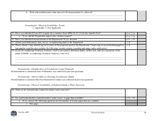 Form 600P Preapplication Meeting Form - Montana, Page 13